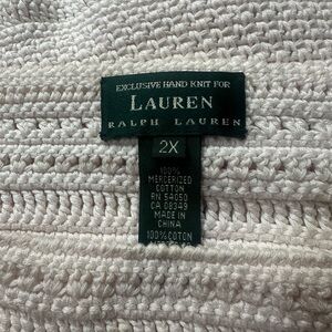 Exclusive hand knit Ralph Lauren top